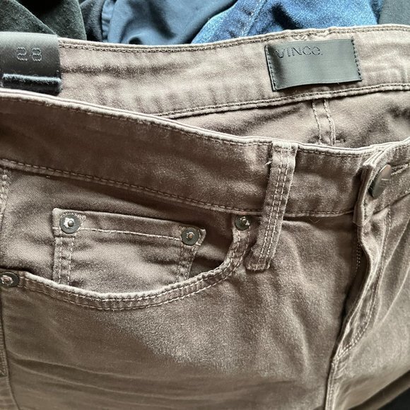 Vince Brown 5 Pocket‎ Skinny Walnut Jeans Womens Size 28 Slim Denim - Picture 7 of 8